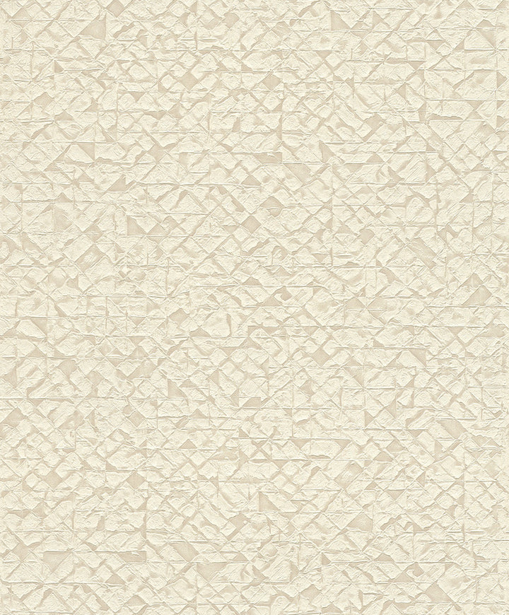 Arbus Cream Geo Wallpaper by Advantage Splash Covers about 57.5 square feet 20.9-in by 33-ft long roll Unpasted 0 - Fabric Carolina -