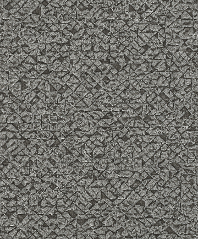 Arbus Black Geo Wallpaper by Advantage Splash Covers about 57.5 square feet 20.9-in by 33-ft long roll Unpasted 0 - Fabric Carolina -