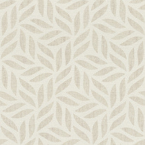 Sagano Taupe Leaf Wallpaper by Advantage