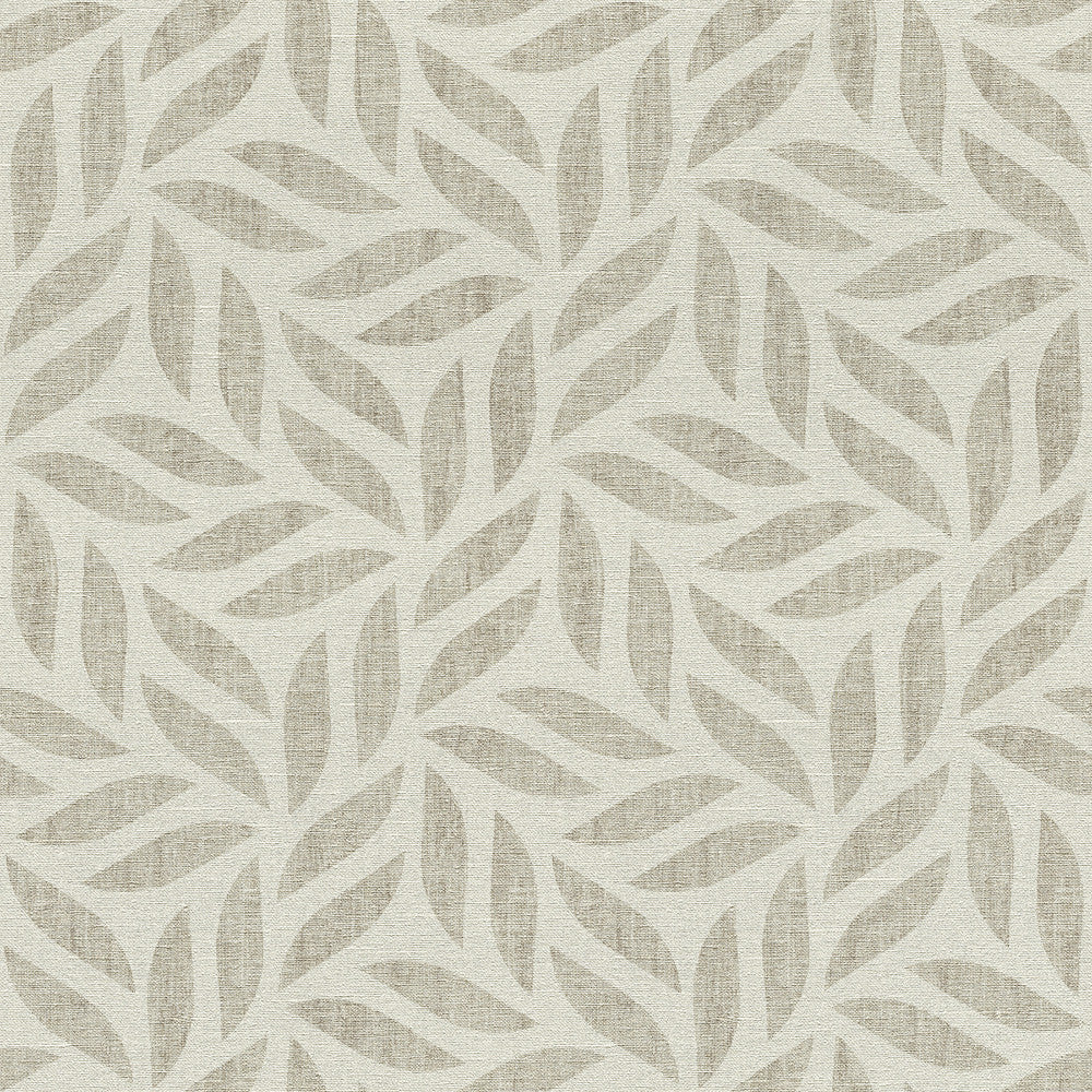 Sagano Light Grey Leaf Wallpaper by Advantage Splash Covers about 57.5 square feet 20.9-in by 33-ft long roll Unpasted 20.9 - Fabric Carolina -