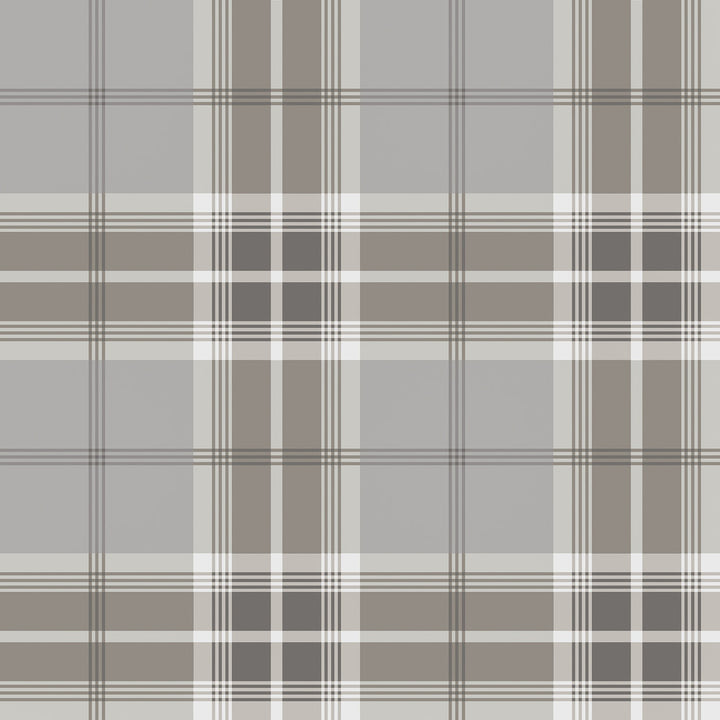 Sala Neutral Plaid Wallpaper by Advantage Splash Covers about 57.5 square feet 20.9-in by 33-ft long roll Unpasted 20.9 - Fabric Carolina -