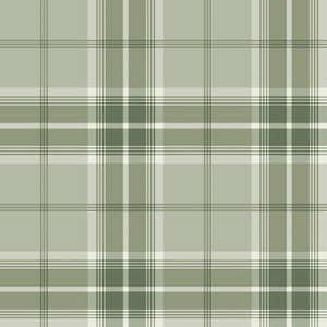 Sala Green Plaid Wallpaper by Advantage