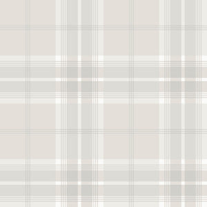 Sala White Plaid Wallpaper by Advantage