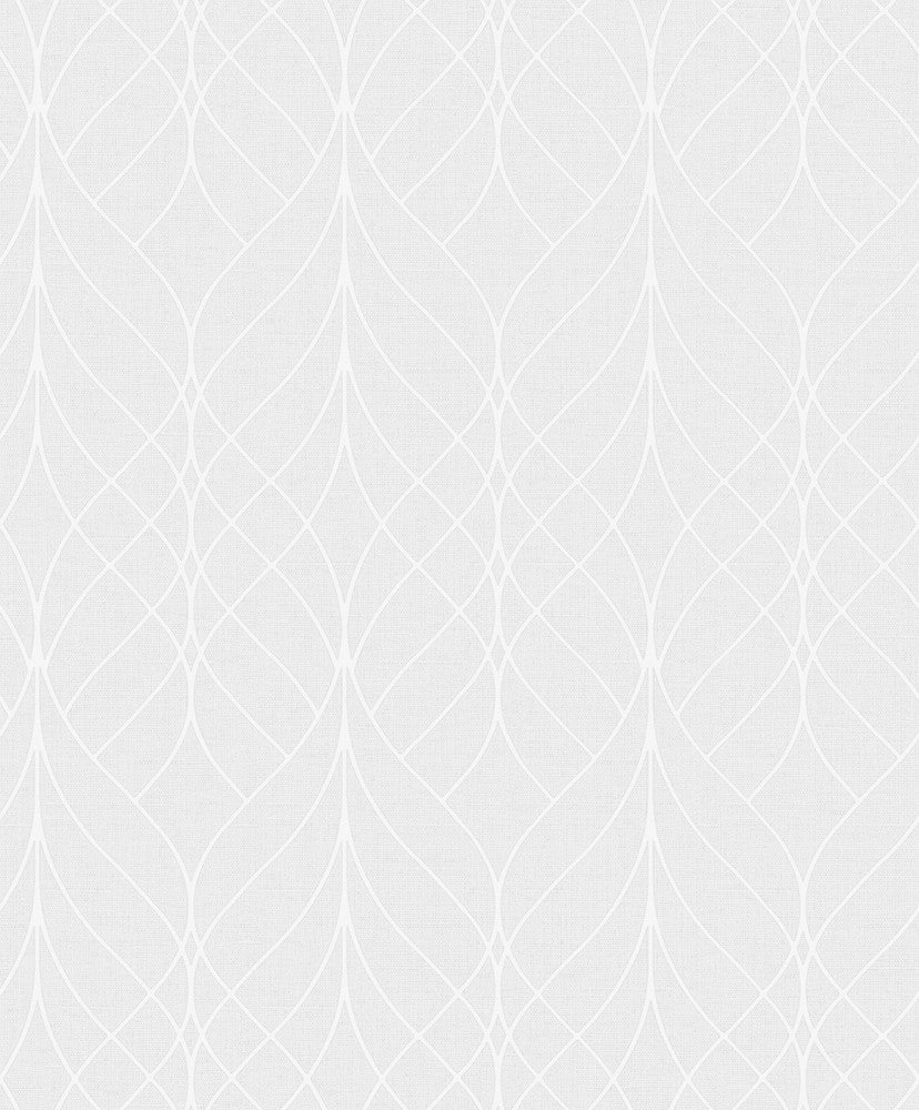 Hartley Light Grey Geo Wallpaper by Advantage Splash Covers about 57.5 square feet 20.9-in by 33-ft long roll Unpasted 12.6 - Fabric Carolina -