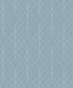Hartley Blue Geo Wallpaper by Advantage