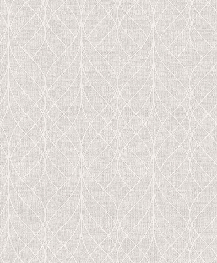 Hartley Mauve Geo Wallpaper by Advantage Splash Covers about 57.5 square feet 20.9-in by 33-ft long roll Unpasted 12.6 - Fabric Carolina -