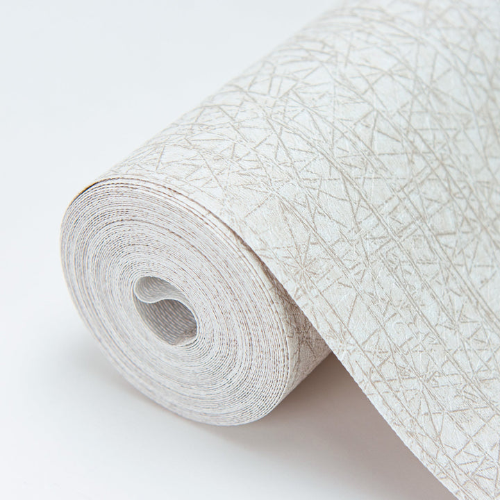 Nagano White Distressed Texture Wallpaper by Warner Designer