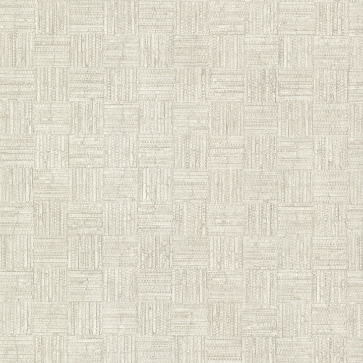 Thea Cream Geometric Wallpaper by Warner Warner XI Naturals & Grasscloths Covers about 60.8 square feet 27-in by 27-ft long roll Unpasted 0 - Fabric Carolina -