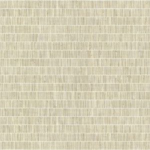 Luz Taupe Faux Grasscloth Wallpaper by Warner