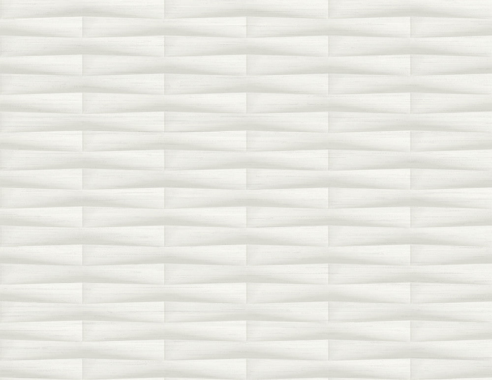 Gator White Geometric Stripe Wallpaper by A-Street Prints Inlay Covers about 60.8 square feet 27-in by 27-ft long roll Unpasted 10.4 - Fabric Carolina -