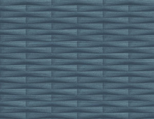 Gator Blue Geometric Stripe Wallpaper by A-Street Prints