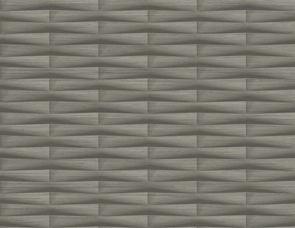 Gator Brown Geometric Stripe Wallpaper by A-Street Prints Inlay Covers about 60.8 square feet 27-in by 27-ft long roll Unpasted 10.4 - Fabric Carolina -