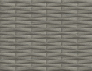 Gator Brown Geometric Stripe Wallpaper by A-Street Prints