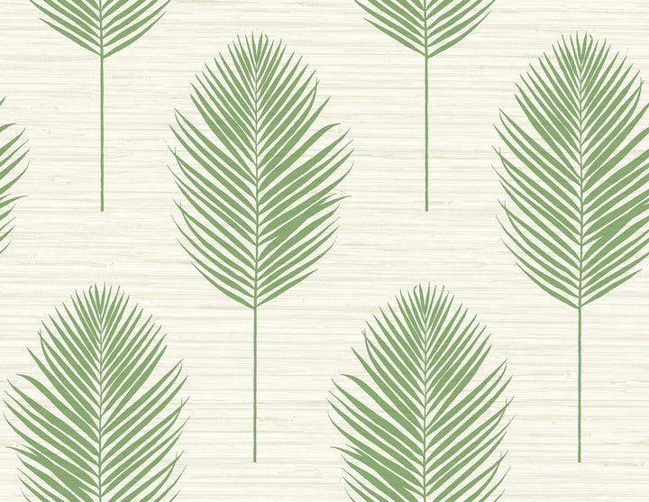 Bali Green Fern Wallpaper by A-Street Prints Inlay Covers about 60.8 square feet 27-in by 27-ft long roll Unpasted 20.9 - Fabric Carolina -