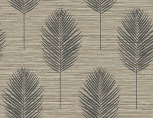 Bali Light Brown Fern Wallpaper by A-Street Prints