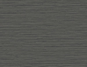 Rushmore Black Faux Grasscloth Wallpaper by A-Street Prints