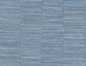 Jenga Blue Striped Column Wallpaper by A-Street Prints