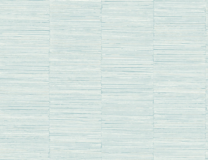 Jenga Aqua Striped Column Wallpaper by A-Street Prints Inlay Covers about 60.8 square feet 27-in by 27-ft long roll Unpasted 20.9 - Fabric Carolina -