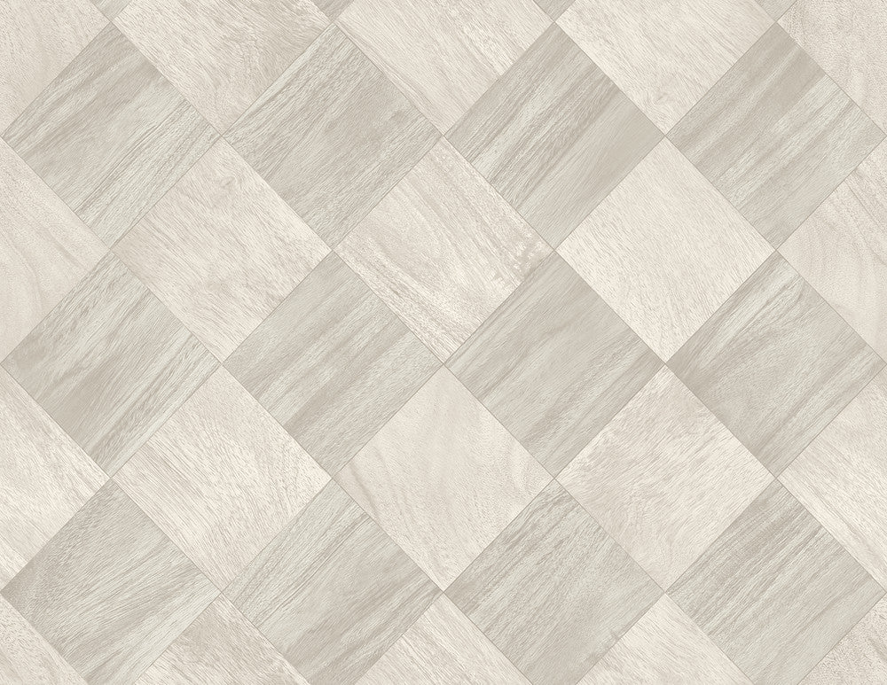 Thriller Light Grey Wood Tile Wallpaper by A-Street Prints Inlay Covers about 60.8 square feet 27-in by 27-ft long roll Unpasted 20.9 - Fabric Carolina -