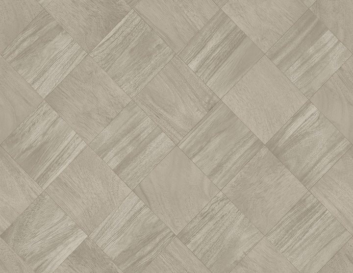 Thriller Grey Wood Tile Wallpaper by A-Street Prints Inlay Covers about 60.8 square feet 27-in by 27-ft long roll Unpasted 20.9 - Fabric Carolina -