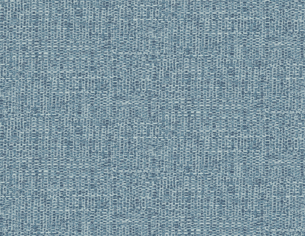 Snuggle Blue Woven Texture Wallpaper by A-Street Prints Inlay Covers about 60.8 square feet 27-in by 27-ft long roll Unpasted 20.9 - Fabric Carolina -