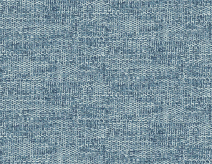 Snuggle Blue Woven Texture Wallpaper by A-Street Prints Inlay Covers about 60.8 square feet 27-in by 27-ft long roll Unpasted 20.9 - Fabric Carolina -