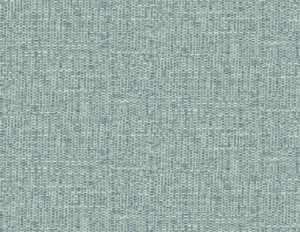 Snuggle Teal Woven Texture Wallpaper by A-Street Prints Inlay Covers about 60.8 square feet 27-in by 27-ft long roll Unpasted 20.9 - Fabric Carolina -