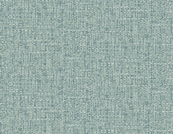 Snuggle Teal Woven Texture Wallpaper by A-Street Prints Inlay Covers about 60.8 square feet 27-in by 27-ft long roll Unpasted 20.9 - Fabric Carolina -