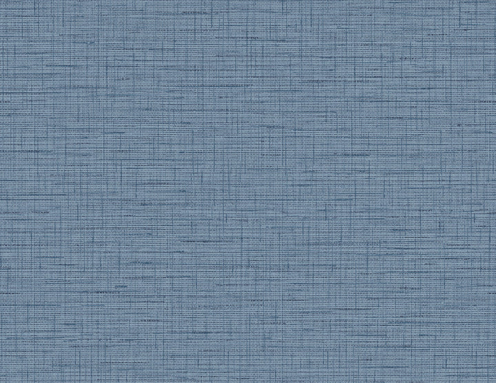Salamander Blue Woven Wallpaper by A-Street Prints Inlay Covers about 60.8 square feet 27-in by 27-ft long roll Unpasted 10.4 - Fabric Carolina -