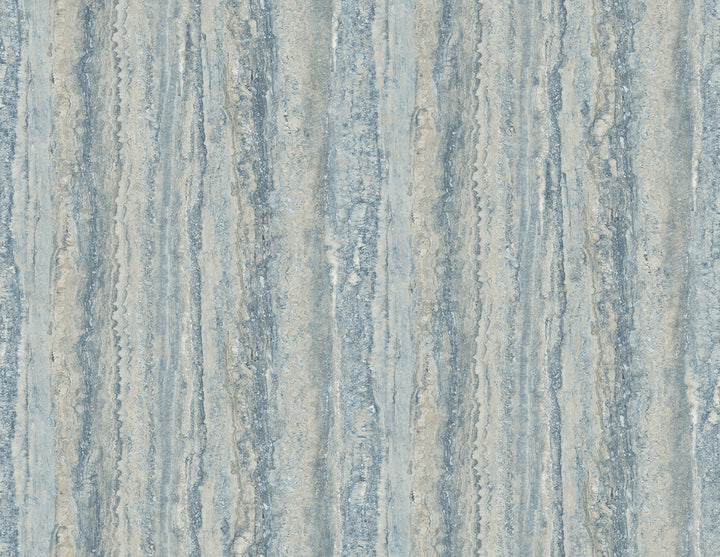Hilton Blue Marbled Paper Wallpaper by A-Street Prints Inlay Covers about 60.8 square feet 27-in by 27-ft long roll Unpasted 20.9 - Fabric Carolina -
