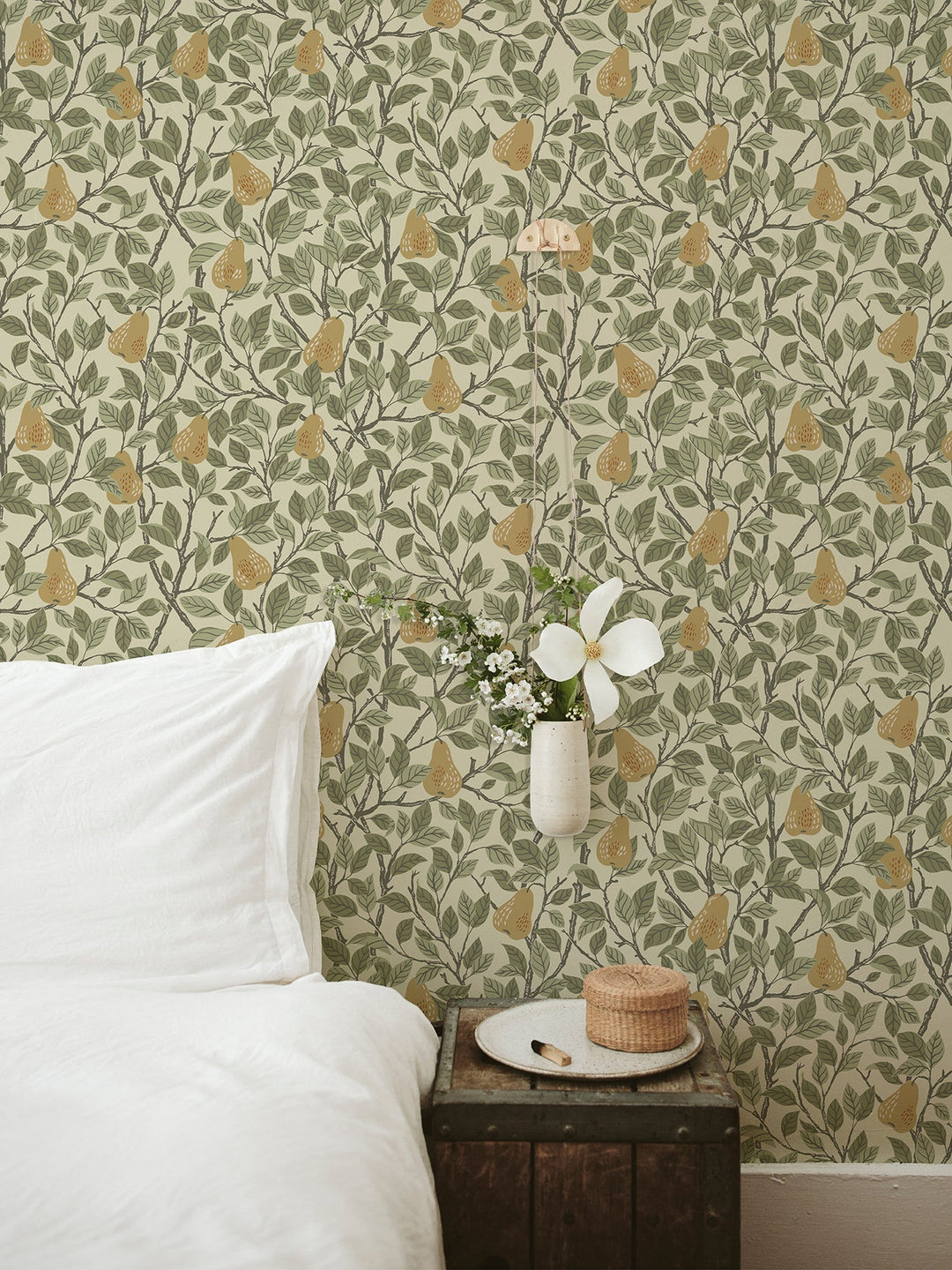 Pirum Yellow Pear Wallpaper by A-Street Prints Designer