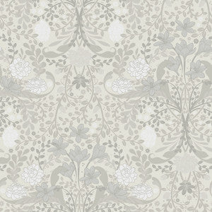 Froso Light Grey Garden Damask Wallpaper by A-Street Prints