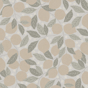 Lemona Grey Fruit Tree Wallpaper by A-Street Prints