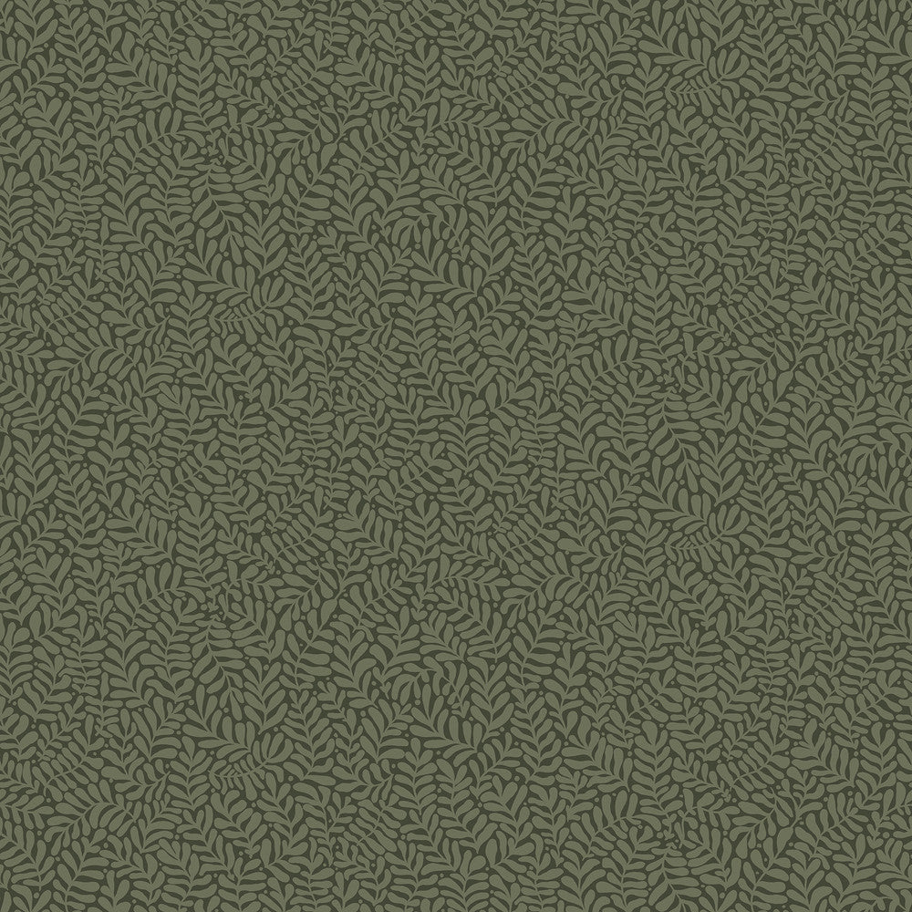 Anna Dark Green Fern Trail Wallpaper by A-Street Prints Annelie Covers about 57.5 square feet 20.9-in by 33-ft long roll Unpasted 20.9 - Fabric Carolina -