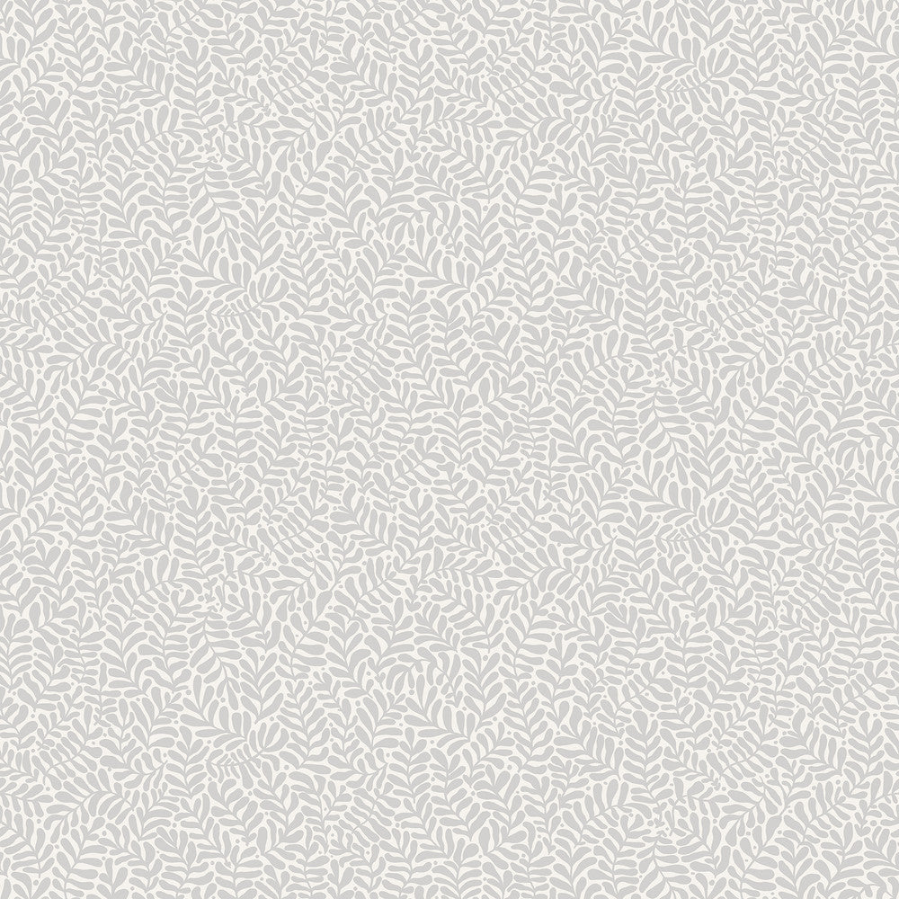 Anna Light Grey Fern Trail Wallpaper by A-Street Prints Annelie Covers about 57.5 square feet 20.9-in by 33-ft long roll Unpasted 20.9 - Fabric Carolina -