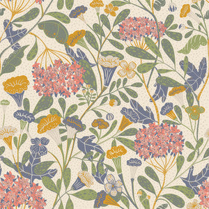 Hybbe Multicolor Hydrangea Garden Wallpaper by A-Street Prints