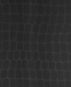 Hyde Black Graphic Croc Flock Wallpaper by Eijffinger