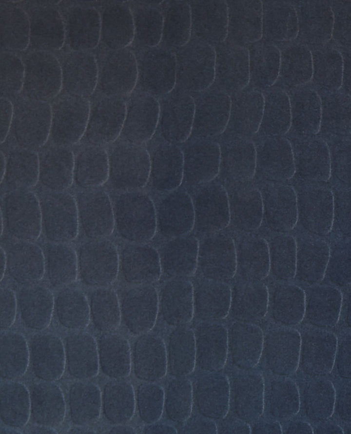 Hyde Indigo Graphic Croc Flock Wallpaper by Eijffinger Skin Covers about 108.1 square feet 39.3-in by 33-ft long roll Unpasted 25.2 - Fabric Carolina -