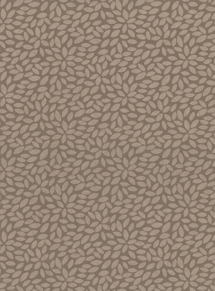Deschia Light Brown Abstract Leaves Wallpaper by Lucky Day Super Value Program Covers about 57.8 square feet 21-in by 33-ft long roll Unpasted 25.2 - Fabric Carolina -
