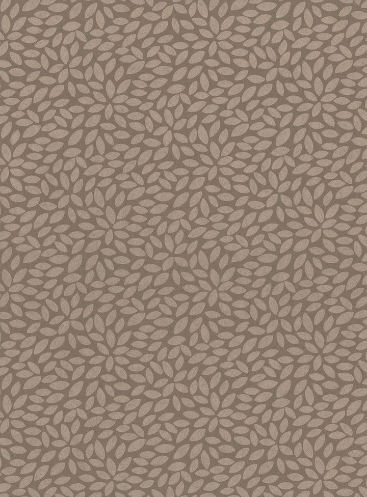 Deschia Light Brown Abstract Leaves Wallpaper by Lucky Day Super Value Program Covers about 57.8 square feet 21-in by 33-ft long roll Unpasted 25.2 - Fabric Carolina -