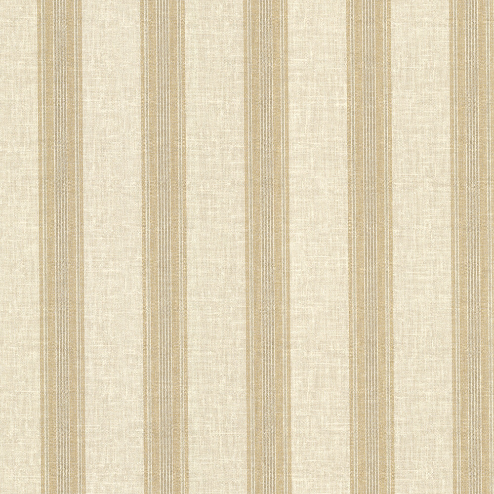 Lineage Beige Stripe Wallpaper by Beacon House Belle Maison Covers about 56.4 square feet 20.5-in by 33-ft long roll Unpasted 0 - Fabric Carolina -