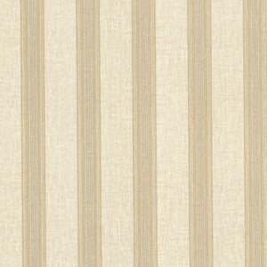Lineage Beige Stripe Wallpaper by Beacon House