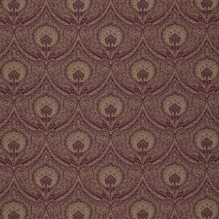 Edwardian Paisley Crimson 3042033 by Schumacher Fabric CHROMA See Sample UNITED STATES OF AMERICA HEAVY DUTY </p><p>Repeat: Horizontal: 6 3/4" (17CM) and Vertical: 8 1/4" (21CM) 54" WIDE (137CM) - Fabric Carolina -