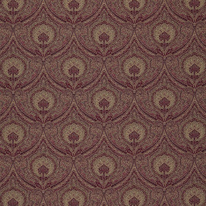 Edwardian Paisley Crimson 3042033 by Schumacher Fabric