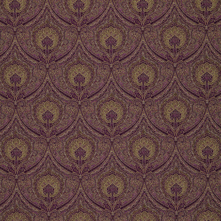 Edwardian Paisley Claret 3042048 by Schumacher Fabric CHROMA COTTON 61% POLYESTER 39% UNITED STATES OF AMERICA </p><p>Repeat: Horizontal: 6 3/4" (17CM) and Vertical: 8 1/4" (21CM) 54 - Fabric Carolina -