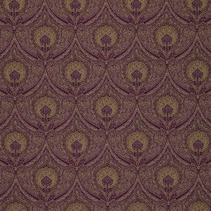 Edwardian Paisley Claret 3042048 by Schumacher Fabric