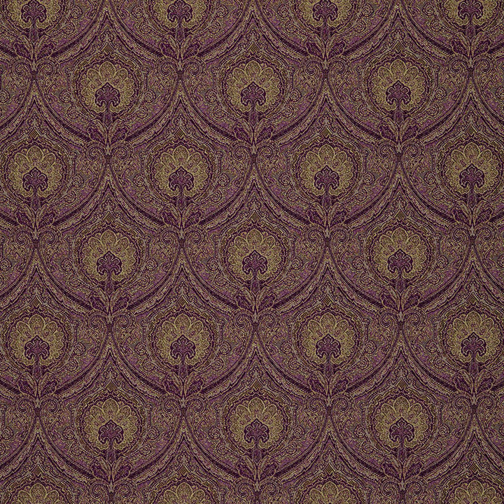 Edwardian Paisley Claret 3042048 by Schumacher Designer Fabric CHROMA COTTON 61% POLYESTER 39% UNITED STATES OF AMERICA </p><p>Repeat: Horizontal: 6 3/4" (17CM) and Vertical: 8 1/4" (21CM) 54 - Swanky Fabrics -