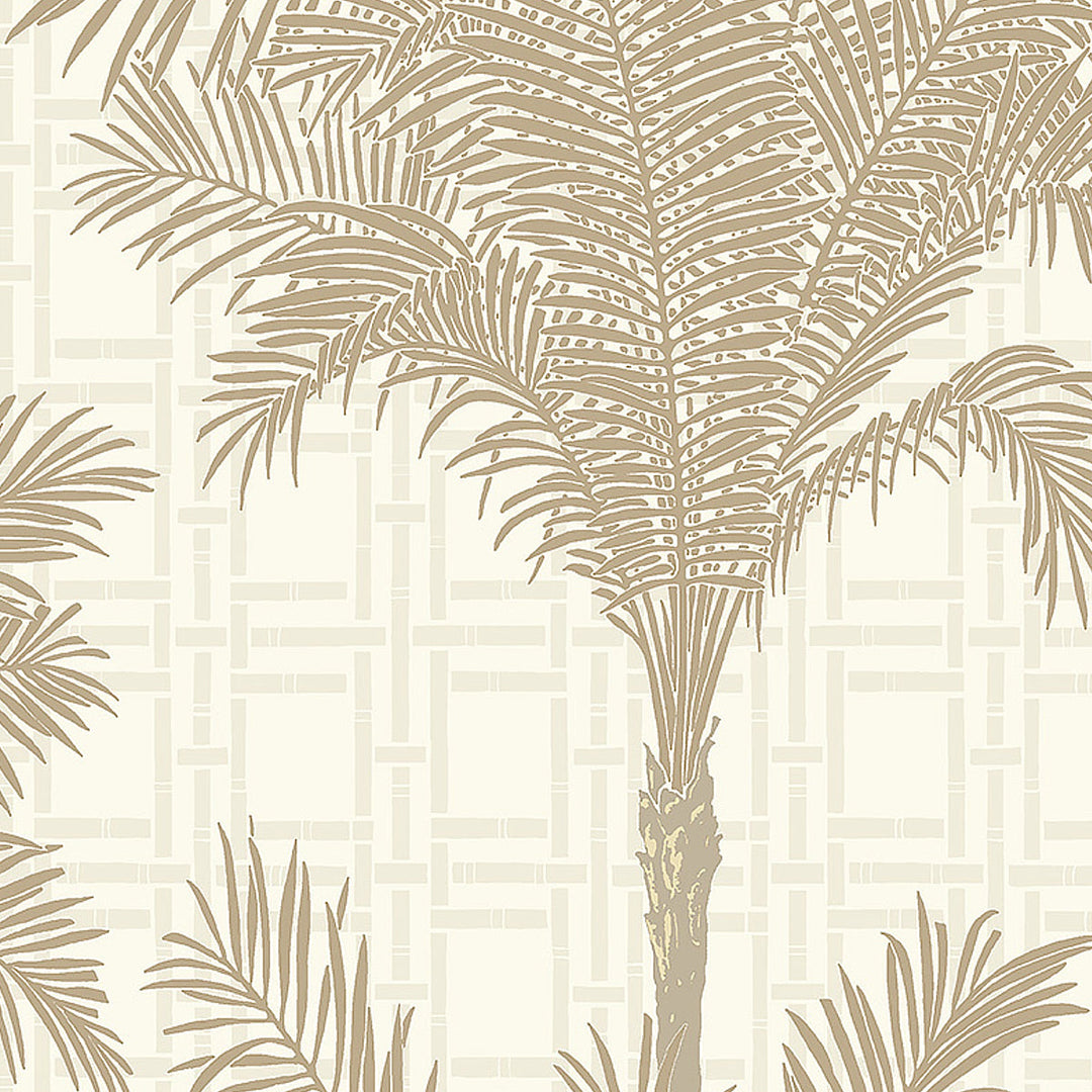 Copacabana - Warm Silver by Schumacher Wallcovering