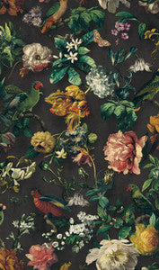 Claude Black Floral Wallpaper by Eijffinger