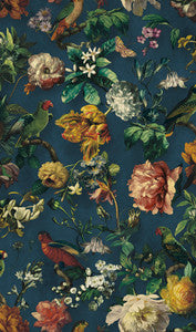 Claude Navy Floral Wallpaper by Eijffinger
